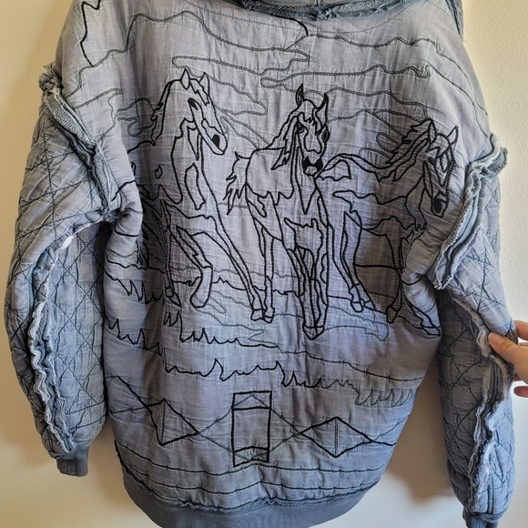 Free People, Drive That‎ Train Pullover, Blue, Size Medium - Picture 3 of 16